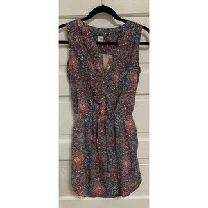 GAP ‘Pinktuck’ Paisley Sleeveless Lined Elastic Waist Dress Womens XSMALL